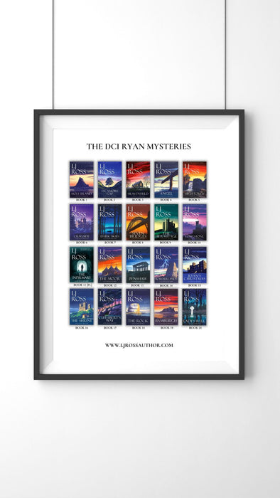 The DCI Ryan Mysteries (Books 1-20) A4 Unframed Print